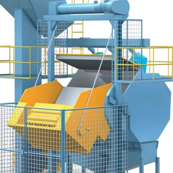 吊挂式抛除锈机帮朋友厂子三个月省下二十万人工费